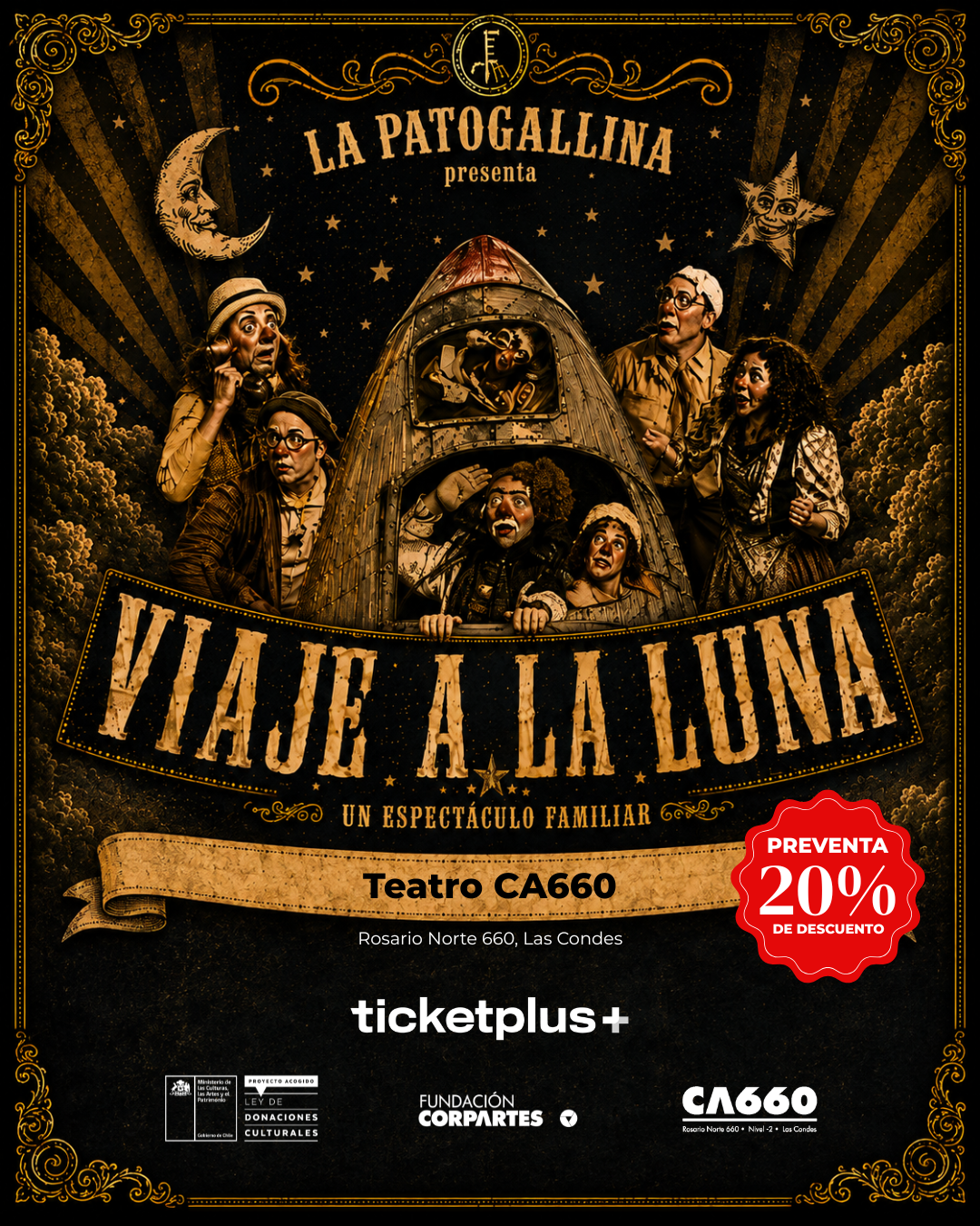 la patogallina: viaje a la luna